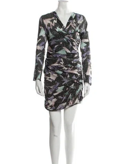 Pre-owned Iro Silk Mini Dress In Black
