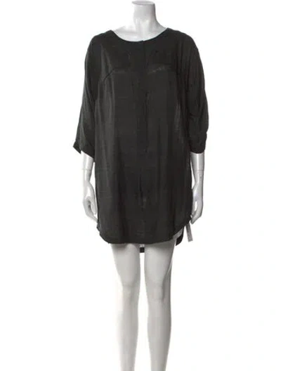 Pre-owned Iro Silk Mini Dress In Black