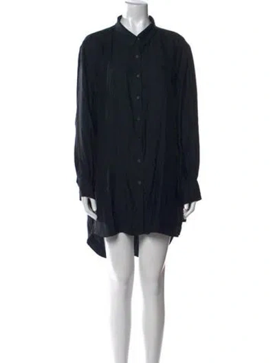 Pre-owned Iro Silk Mini Dress In Black