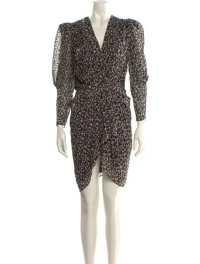 Pre-owned Iro Silk Mini Dress In Black