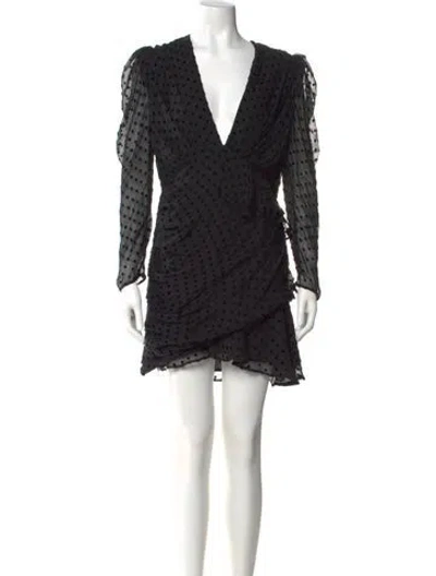 Pre-owned Iro Silk Mini Dress In Black