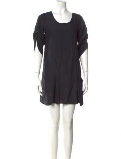 Pre-owned Iro Silk Mini Dress In Black