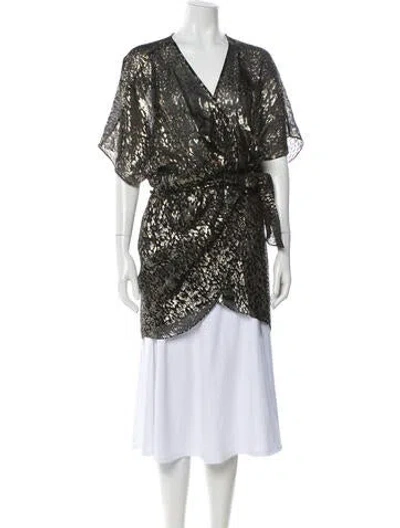 Pre-owned Iro Silk Mini Dress In Black