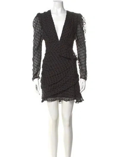 Pre-owned Iro Silk Mini Dress In Black
