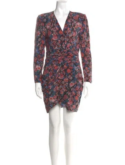 Pre-owned Iro Silk Mini Dress In Black