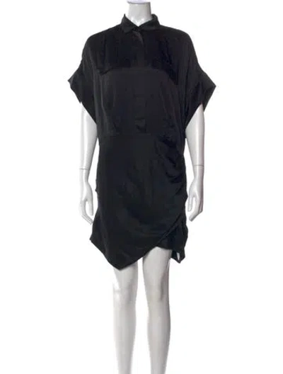 Pre-owned Iro Silk Mini Dress In Black