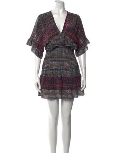 Pre-owned Iro Silk Mini Dress In Black