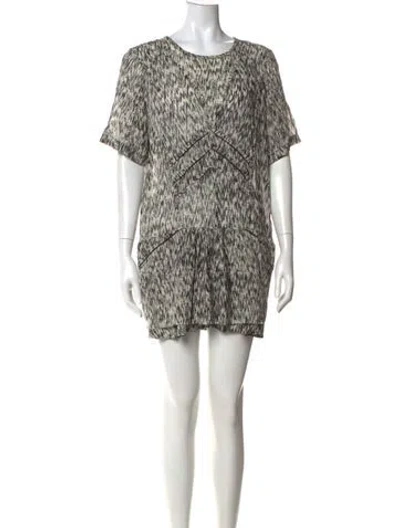 Pre-owned Iro Silk Mini Dress In Black