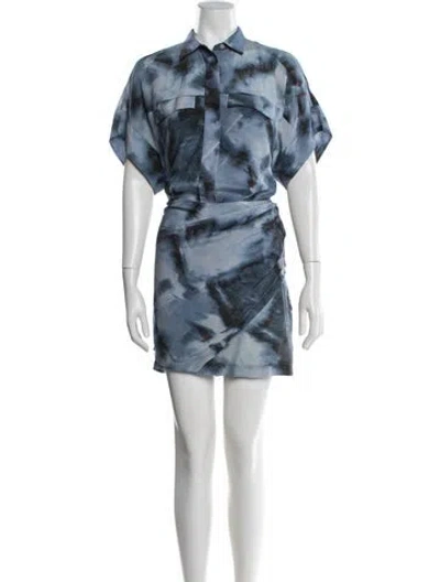 Pre-owned Iro Silk Mini Dress In Black