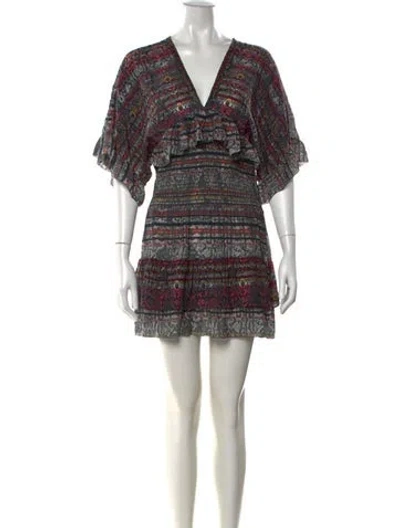 Pre-owned Iro Silk Mini Dress In Black