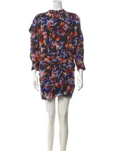 Pre-owned Iro Silk Mini Dress In Black