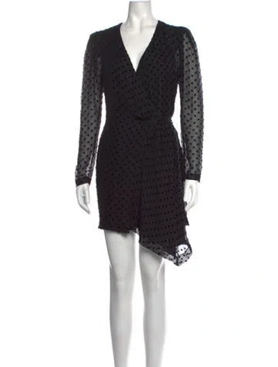 Pre-owned Iro Silk Mini Dress In Black