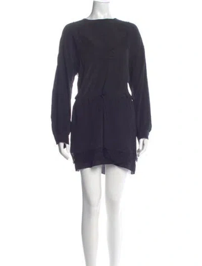 Pre-owned Iro Silk Mini Dress In Blue