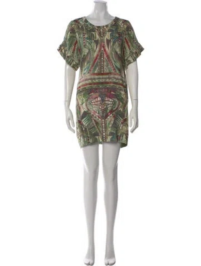 Pre-owned Iro Silk Mini Dress In Brown