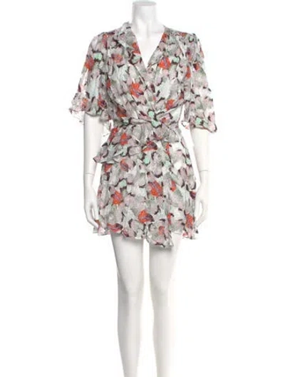 Pre-owned Iro Silk Mini Dress In Gray