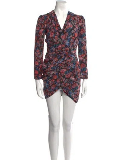 Pre-owned Iro Silk Mini Dress In Multi