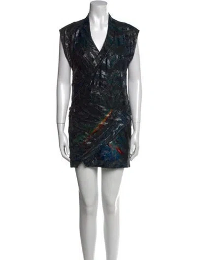 Pre-owned Iro Silk Mini Dress In Multi