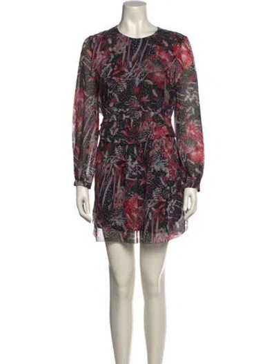Pre-owned Iro Silk Mini Dress In Multi