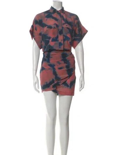 Pre-owned Iro Silk Mini Dress In Multi