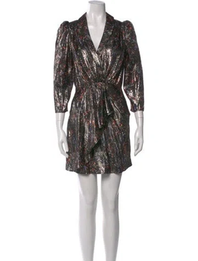 Pre-owned Iro Silk Mini Dress In Multi