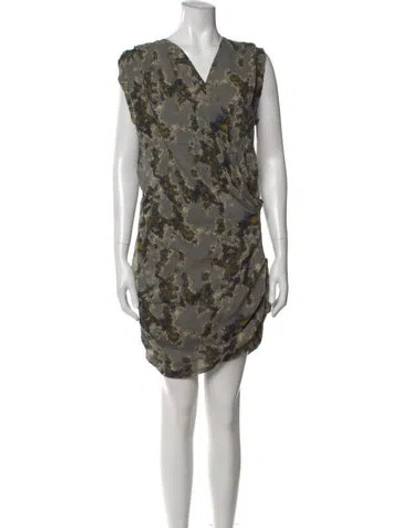 Pre-owned Iro Silk Mini Dress In Multi