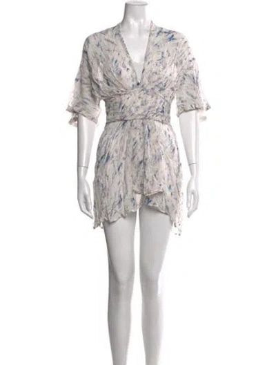 Pre-owned Iro Silk Mini Dress In Multicolor