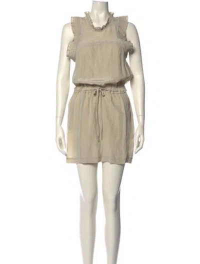 Pre-owned Iro Silk Mini Dress In Neutral