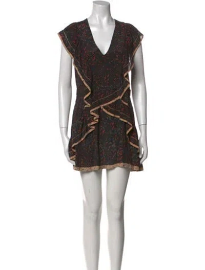 Pre-owned Iro Silk Mini Dress In Orange