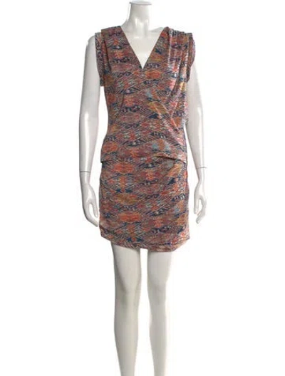 Pre-owned Iro Silk Mini Dress In Orange