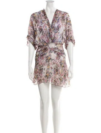 Pre-owned Iro Silk Mini Dress In Pink