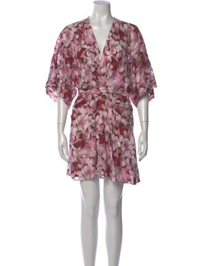 Pre-owned Iro Silk Mini Dress In Pink