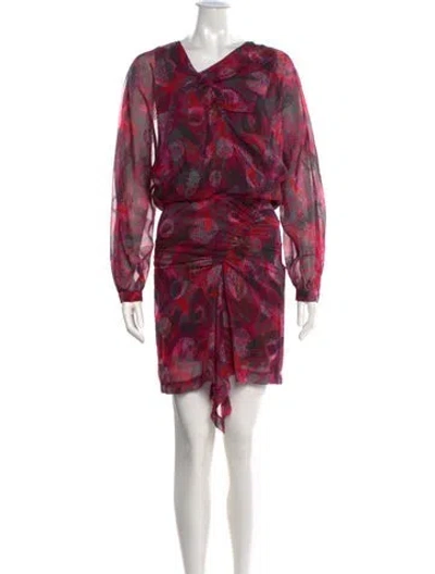 Pre-owned Iro Silk Mini Dress In Pink