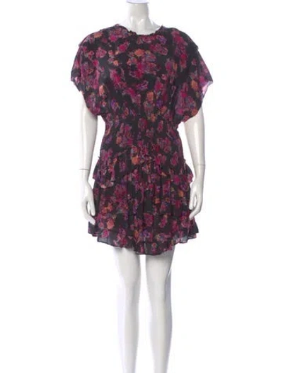Pre-owned Iro Silk Mini Dress In Purple