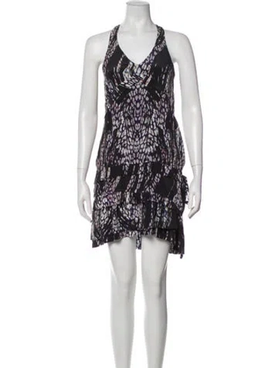 Pre-owned Iro Silk Mini Dress In Purple