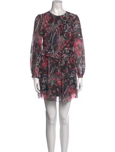 Pre-owned Iro Silk Mini Dress In Red