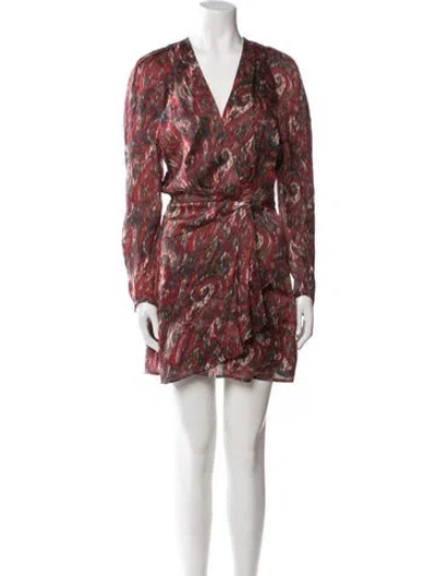 Pre-owned Iro Silk Mini Dress In Red