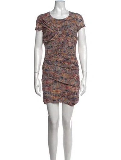Pre-owned Iro Silk Mini Dress In Red