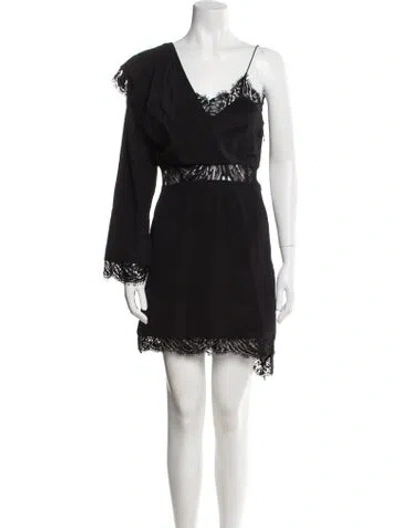 Pre-owned Iro Silk Mini Dress W/ Tags In Black