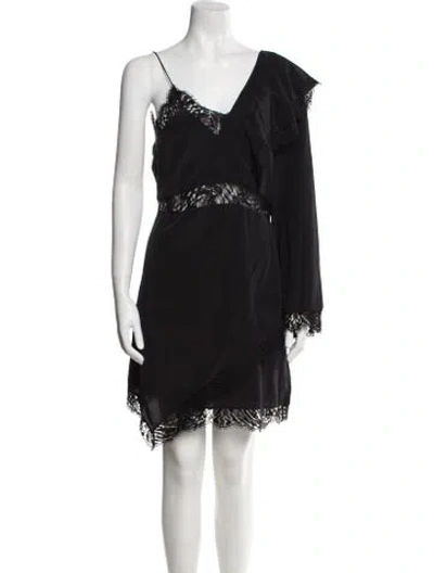 Pre-owned Iro Silk Mini Dress W/ Tags In Black