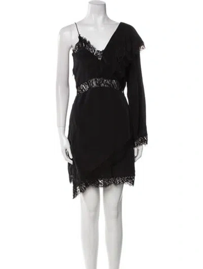 Pre-owned Iro Silk Mini Dress W/ Tags In Black