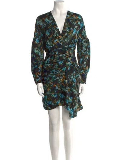 Pre-owned Iro Silk Mini Dress W/ Tags In Multi