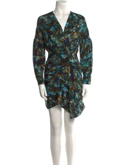 Pre-owned Iro Silk Mini Dress W/ Tags In Multi