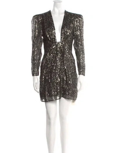 Pre-owned Iro Silk Mini Dress W/ Tags In Multi