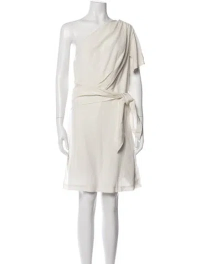 Pre-owned Iro Silk Mini Dress W/ Tags In Neutral