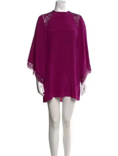 Pre-owned Iro Silk Mini Dress W/ Tags In Purple