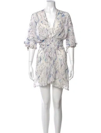 Pre-owned Iro Silk Mini Dress W/ Tags In Purple