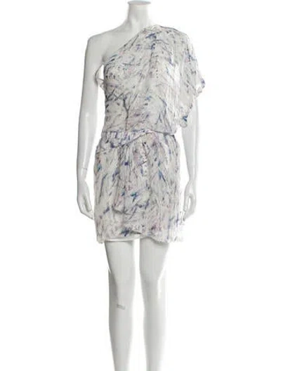 Pre-owned Iro Silk Mini Dress In White