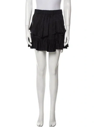 Pre-owned Iro Silk Mini Skirt In Black