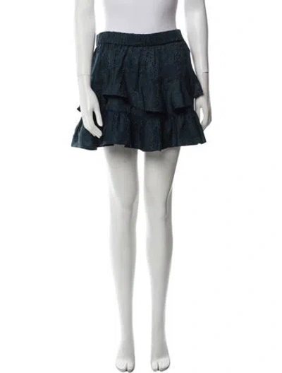 Pre-owned Iro Silk Mini Skirt In Black