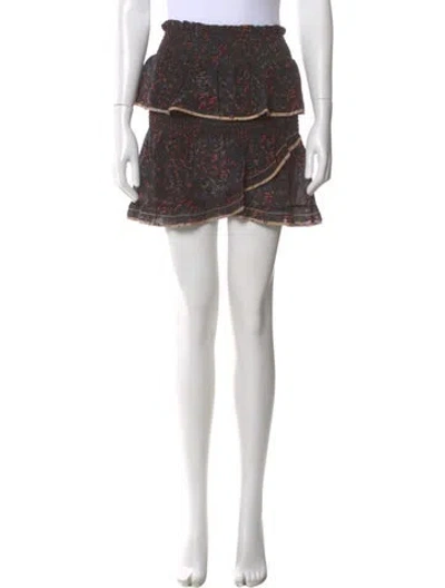 Pre-owned Iro Silk Mini Skirt In Black